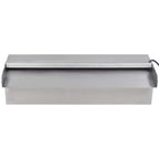 vidaXL Pool-Wasserfall Fontäne mit LEDs Rechteckig Edelstahl 30 cm