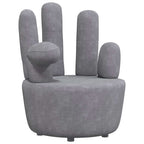 vidaXL Sessel in Handform Grau Samt