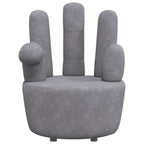 vidaXL Sessel in Handform Grau Samt