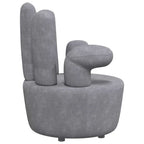 vidaXL Sessel in Handform Grau Samt
