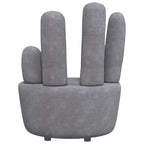 vidaXL Sessel in Handform Grau Samt