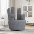 vidaXL Sessel in Handform Grau Samt