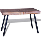 vidaXL Tisch Altholz Teak