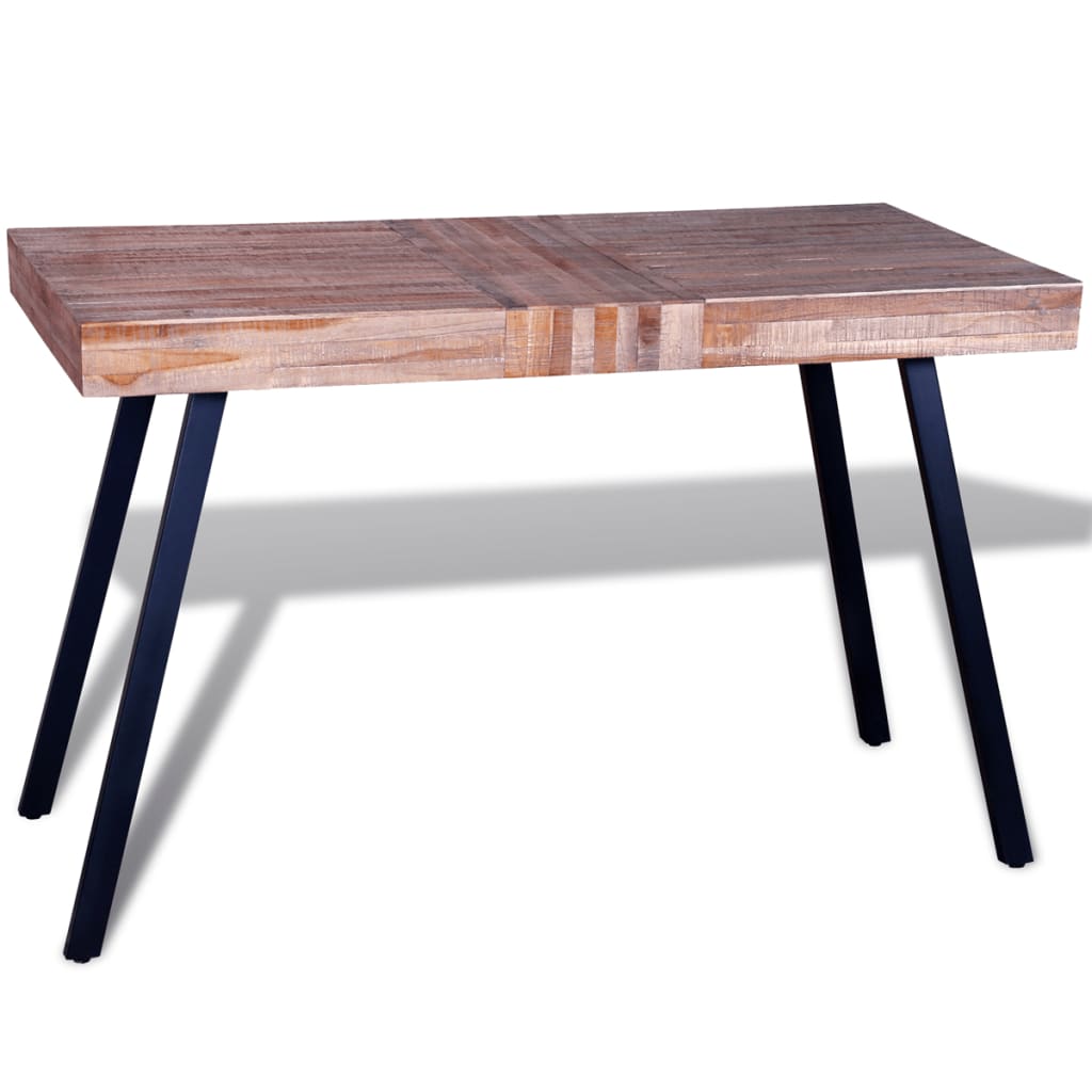 vidaXL Tisch Altholz Teak