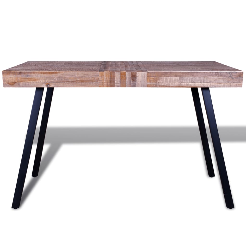 vidaXL Tisch Altholz Teak