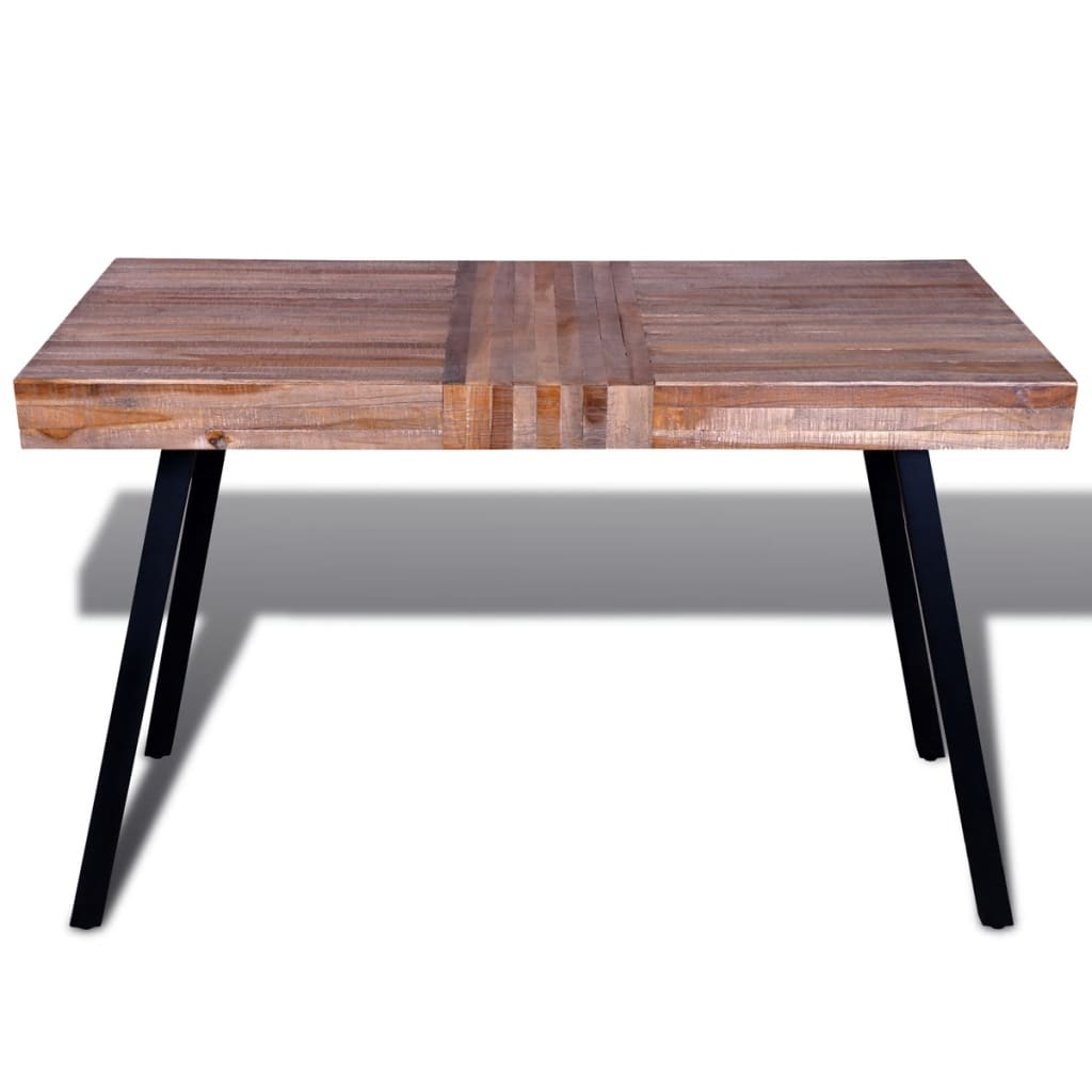 vidaXL Tisch Altholz Teak