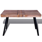vidaXL Tisch Altholz Teak
