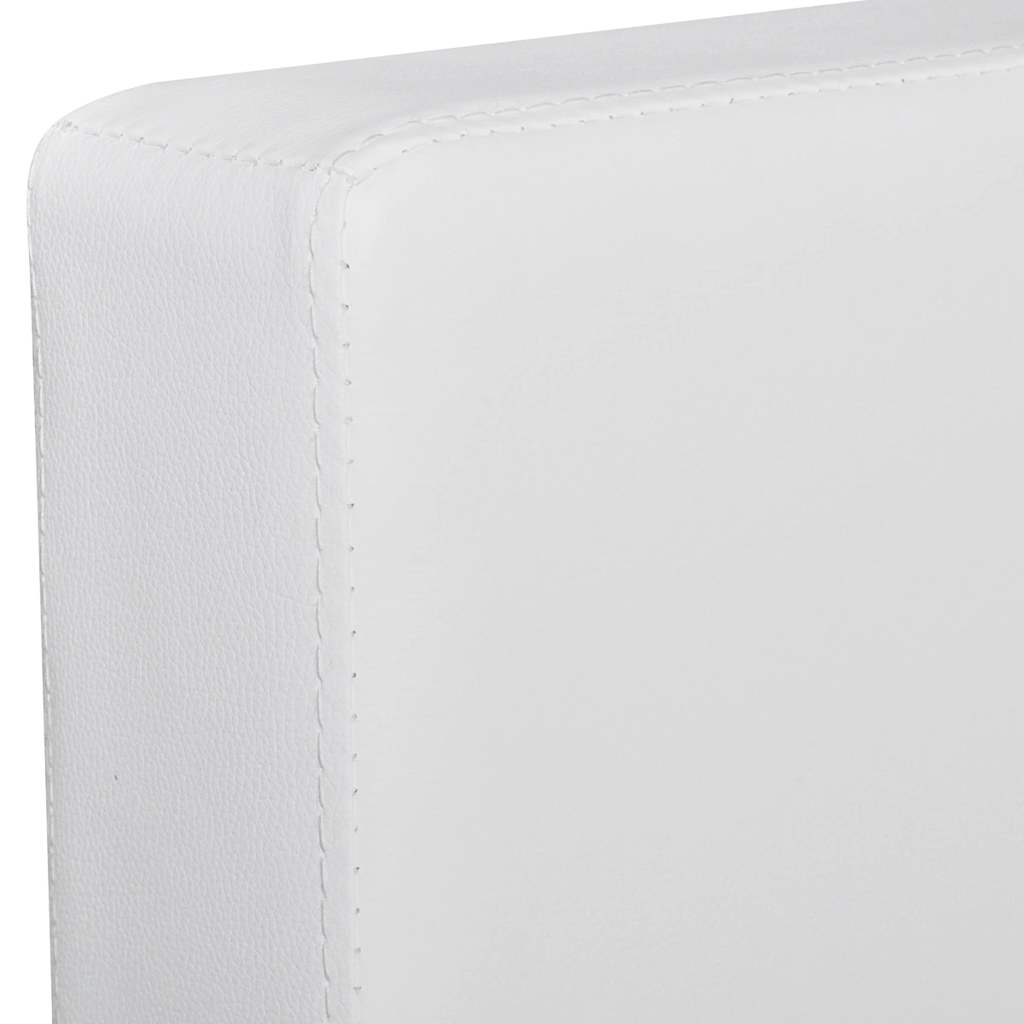 vidaXL Modulsofa 3-Sitzer Kunstleder Weiß