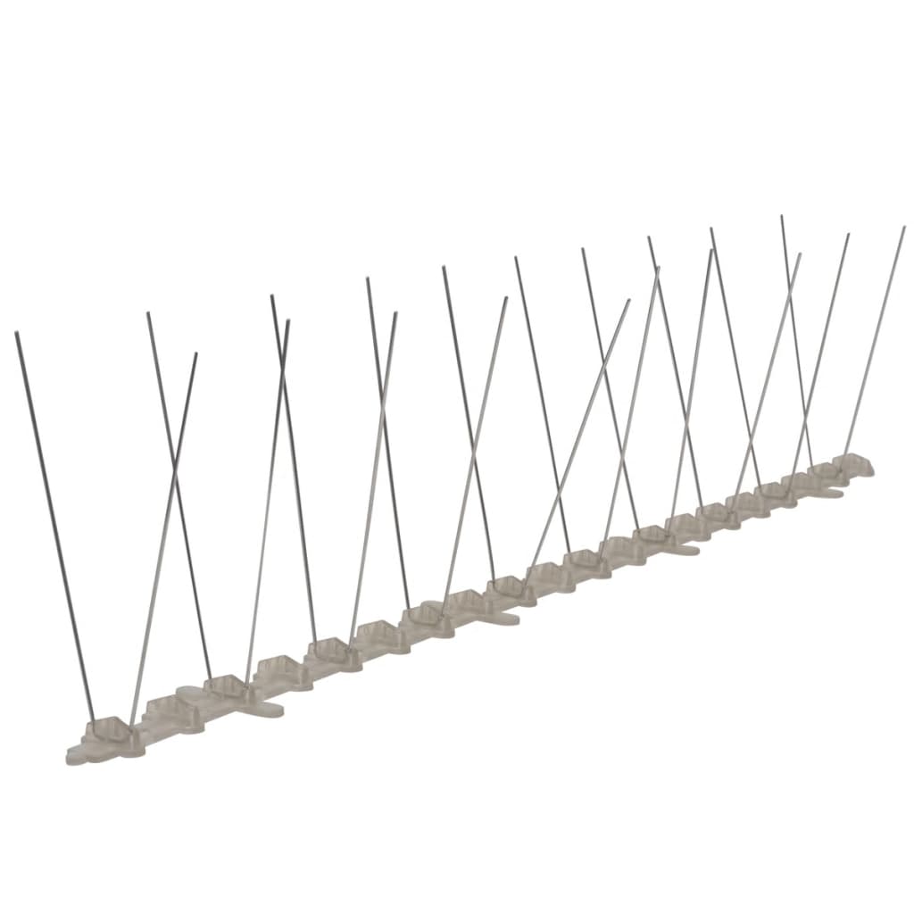vidaXL 6-tlg. Vogelabwehr-Spikes-Set 3 m Kunststoff 2-reihig