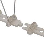 vidaXL 6-tlg. Vogelabwehr-Spikes-Set 3 m Kunststoff 2-reihig