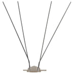 vidaXL 6-tlg. Vogelabwehr-Spikes-Set 3 m Kunststoff 4-reihig