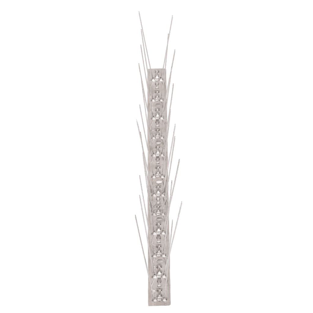 vidaXL 6-tlg. Taubenabwehr Spikes-Set Edelstahl 3 m 2-reihig