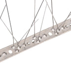 vidaXL 6-tlg. Vogelabwehr-Spikes-Set 3 m Edelstahl 5-reihig