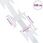 vidaXL BTO-22 NATO-Klingendraht 100 m Stahl