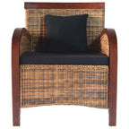 vidaXL Sessel Rattan Handgeflochten