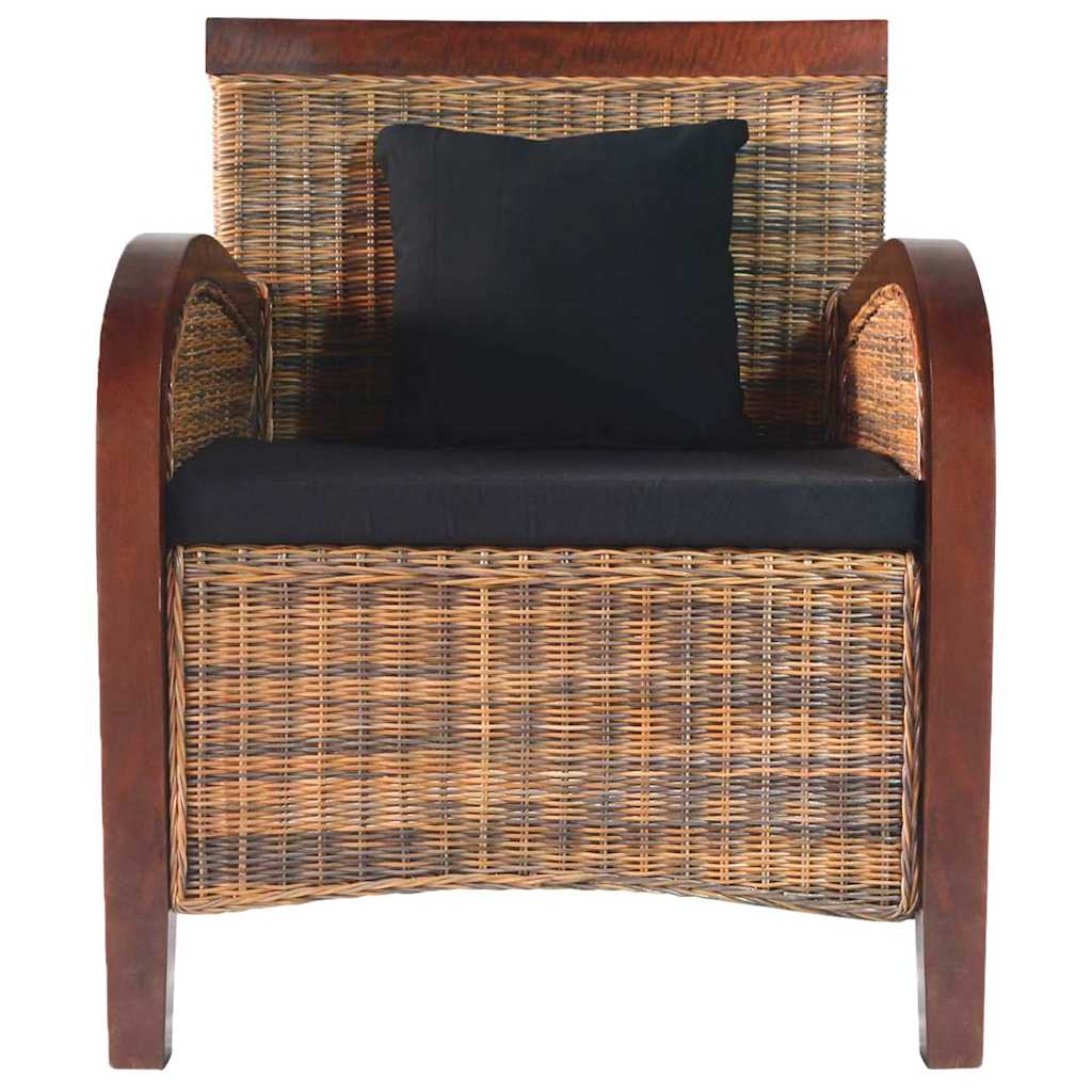 vidaXL Sessel Rattan Handgeflochten