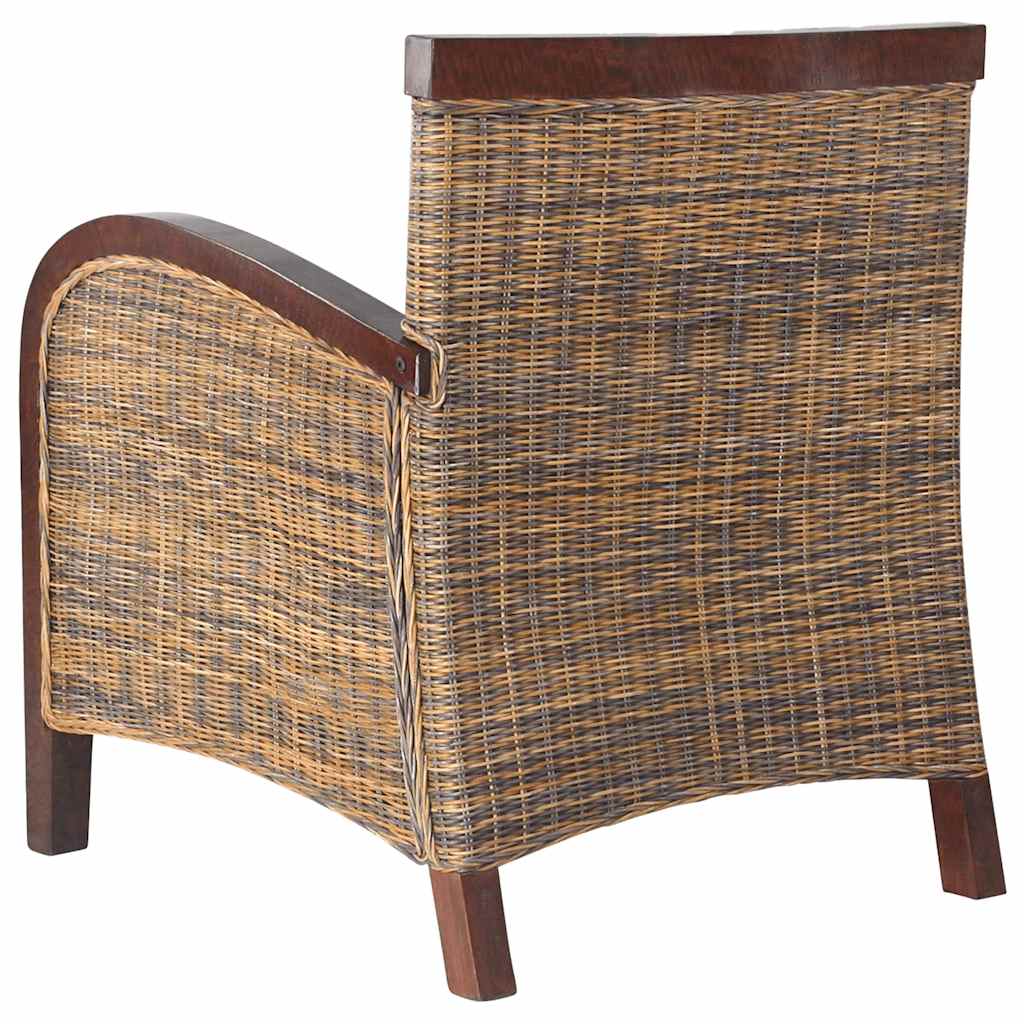 vidaXL Sessel Rattan Handgeflochten