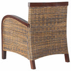 vidaXL Sessel Rattan Handgeflochten