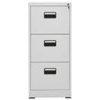 vidaXL Aktenschrank Hellgrau 46x62x102,5 cm Stahl