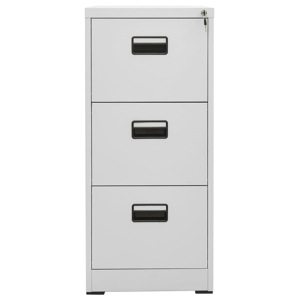 vidaXL Aktenschrank Hellgrau 46x62x102,5 cm Stahl