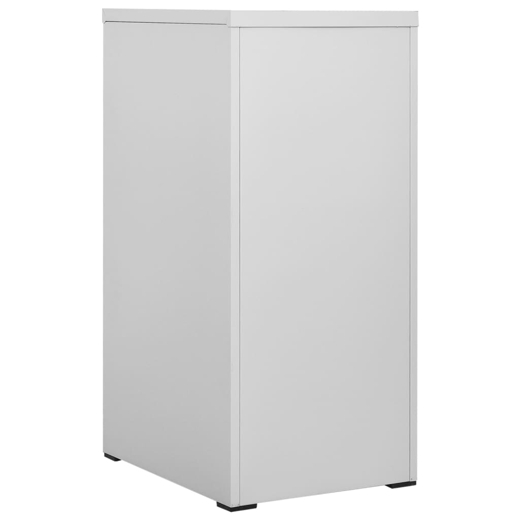 vidaXL Aktenschrank Hellgrau 46x62x102,5 cm Stahl