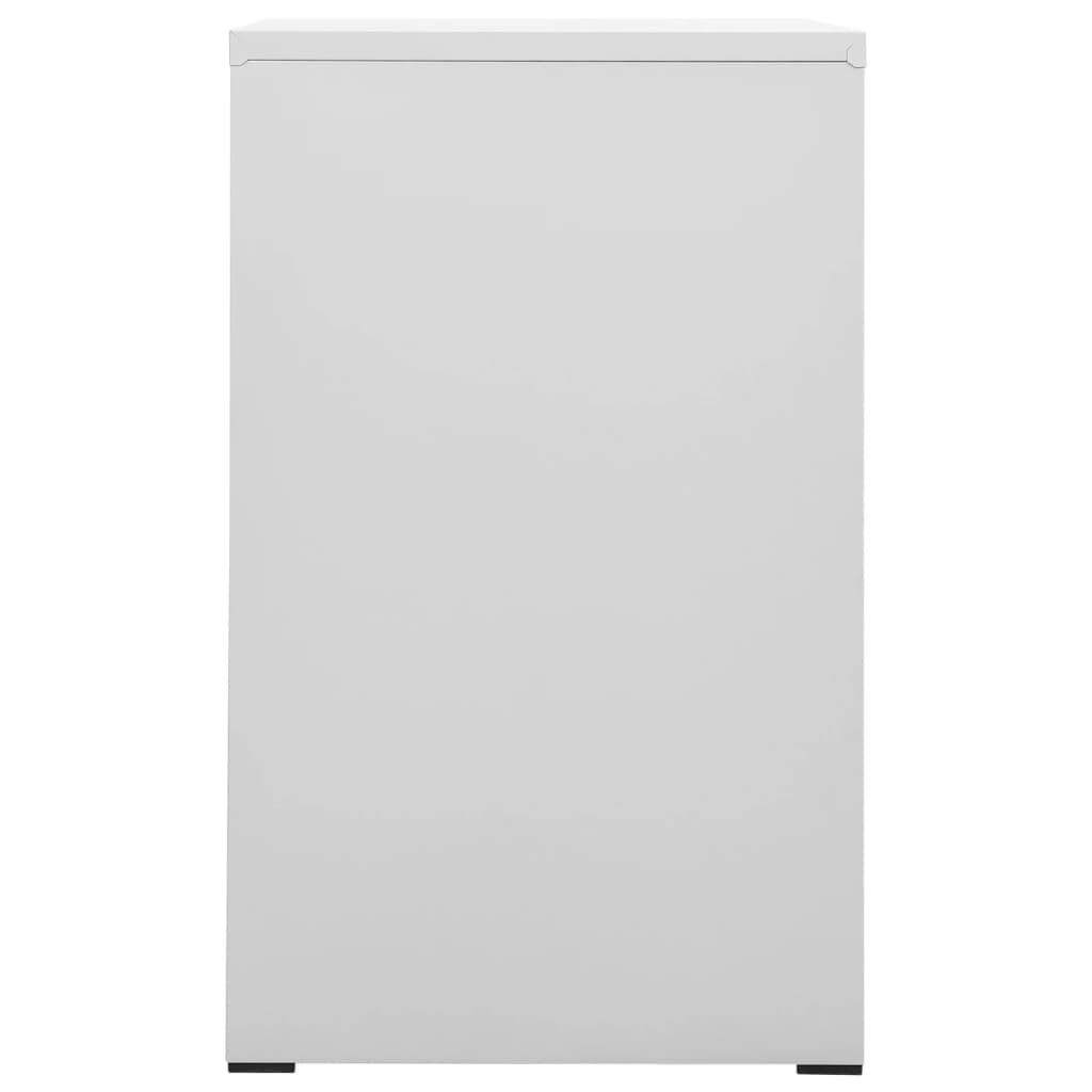 vidaXL Aktenschrank Hellgrau 46x62x102,5 cm Stahl