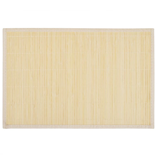 6 Bambus-Platzdeckchen 30 x 45 cm Natur