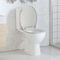 vidaXL Toilettensitz mit Absenkautomatik Weiß Oval