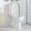 vidaXL Toilettensitz mit Absenkautomatik Weiß Quadratisch
