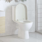vidaXL Toilettensitz mit Absenkautomatik Weiß Quadratisch