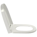 vidaXL Toilettensitz mit Absenkautomatik und Quick-Release Weiß Eckig