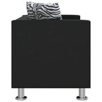 vidaXL 2-Sitzer-Sofa Kunstleder Schwarz