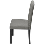 vidaXL Esszimmerstühle 4 Stk. Grau Stoff