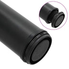 4 höhenverstellbare Tischbeine Schwarz 870 mm