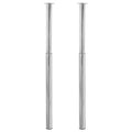 2 x Teleskopfuß Tischfuß Stützfuß Tischbein Chrom 710 mm-1100 mm