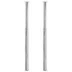 2 x Teleskopfuß Tischfuß Stützfuß Tischbein Chrom 710 mm-1100 mm