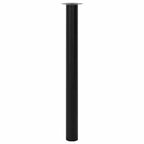 2 x Teleskopfuß Tischfuß Stützfuß Tischbein Schwarz 710 mm-1100 mm