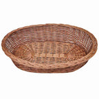 vidaXL Hundebett aus Weide Natur 90 cm