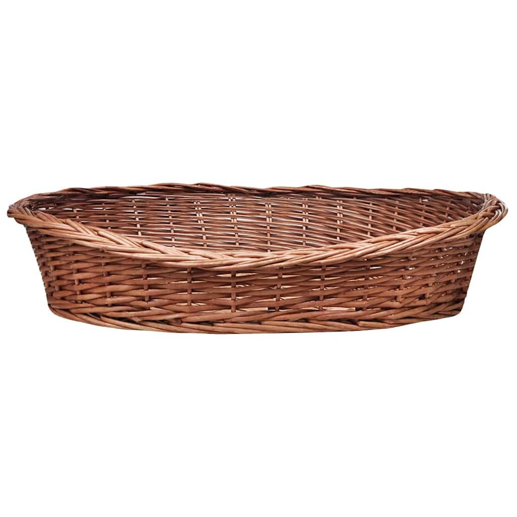 vidaXL Hundebett aus Weide Natur 90 cm