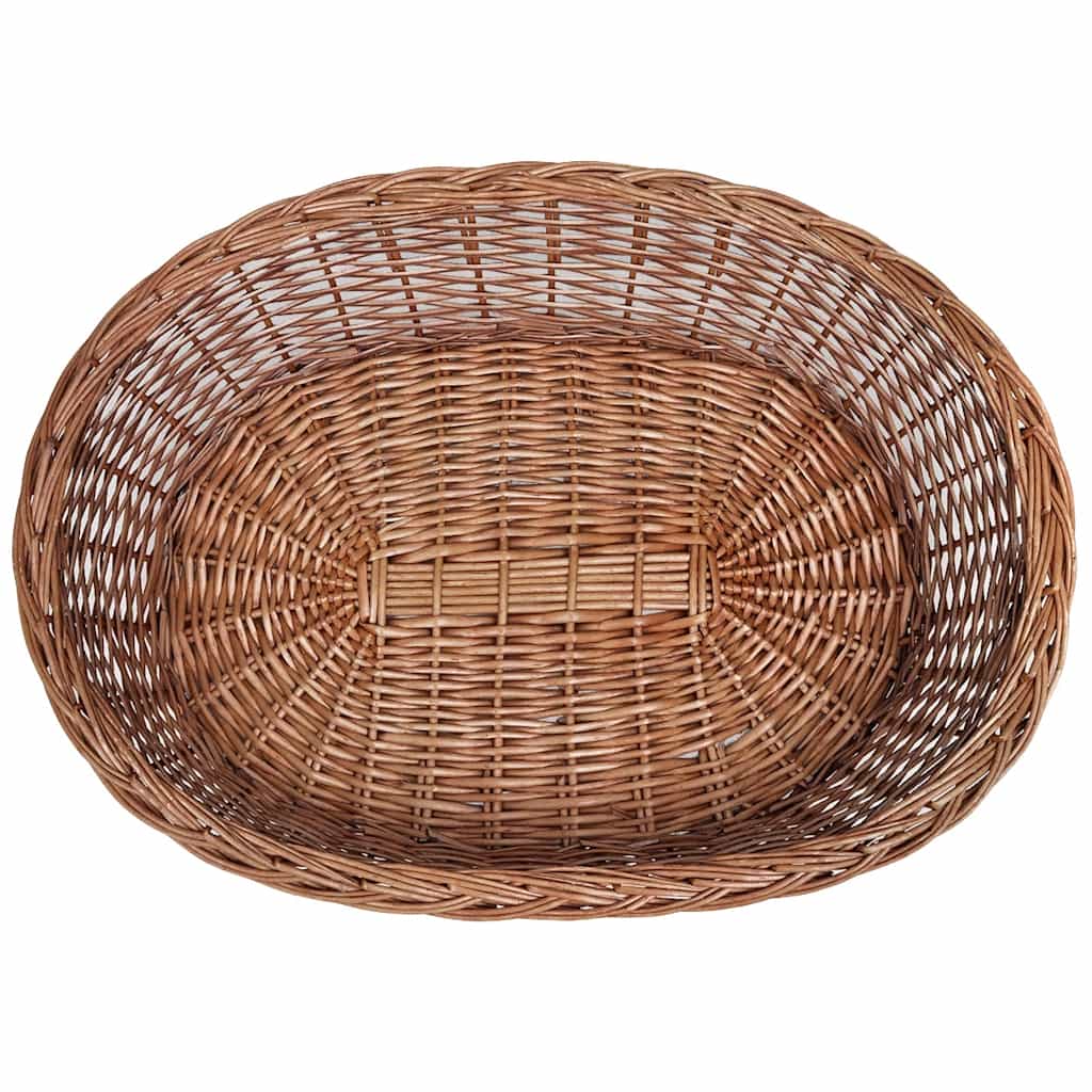 vidaXL Hundebett aus Weide Natur 90 cm