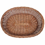 vidaXL Hundebett aus Weide Natur 90 cm