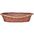 vidaXL Hundekorb aus Weide Natur 69 cm