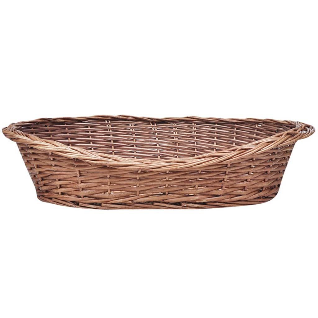 vidaXL Hundekorb aus Weide Natur 69 cm
