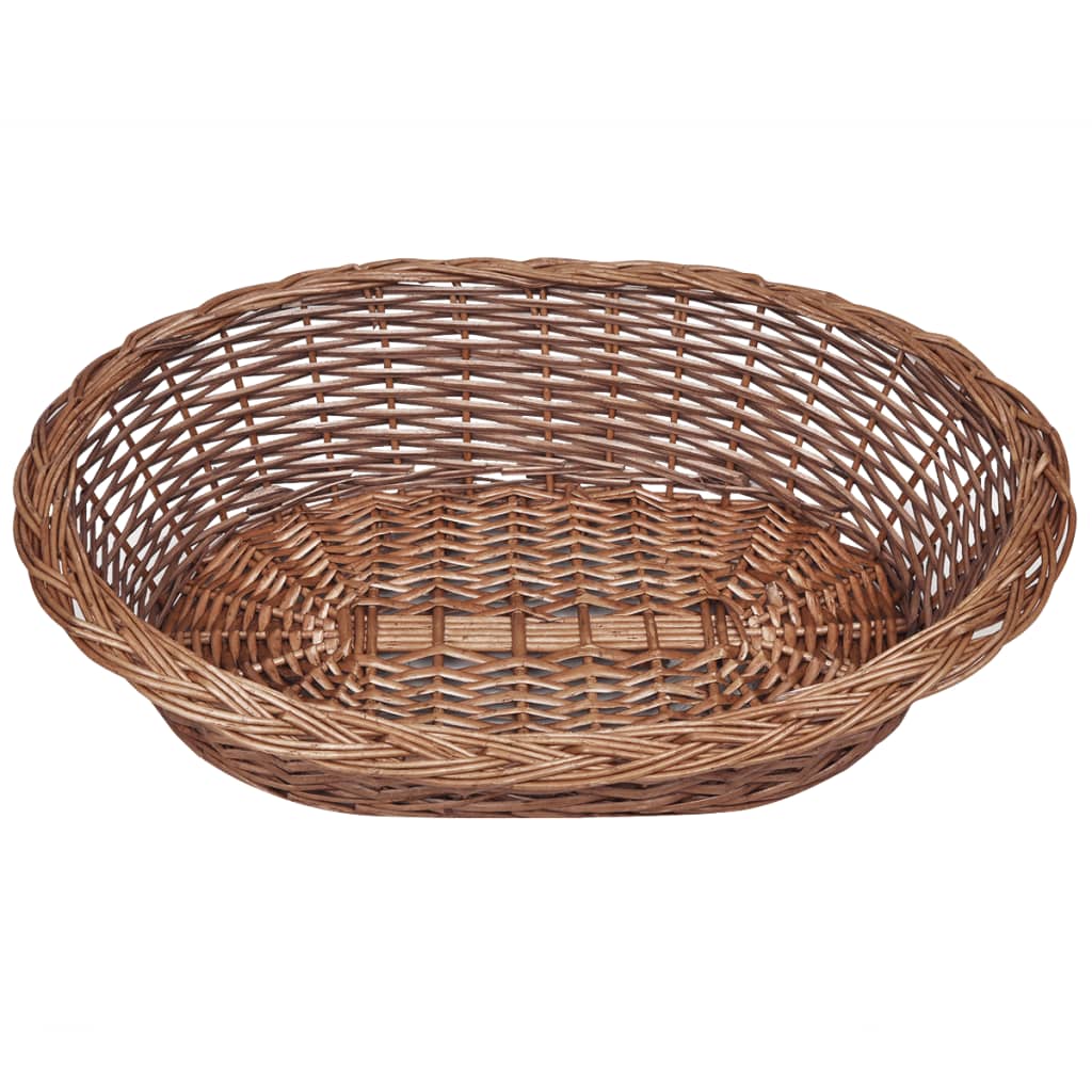 vidaXL Hundekorb aus Weide Natur 69 cm