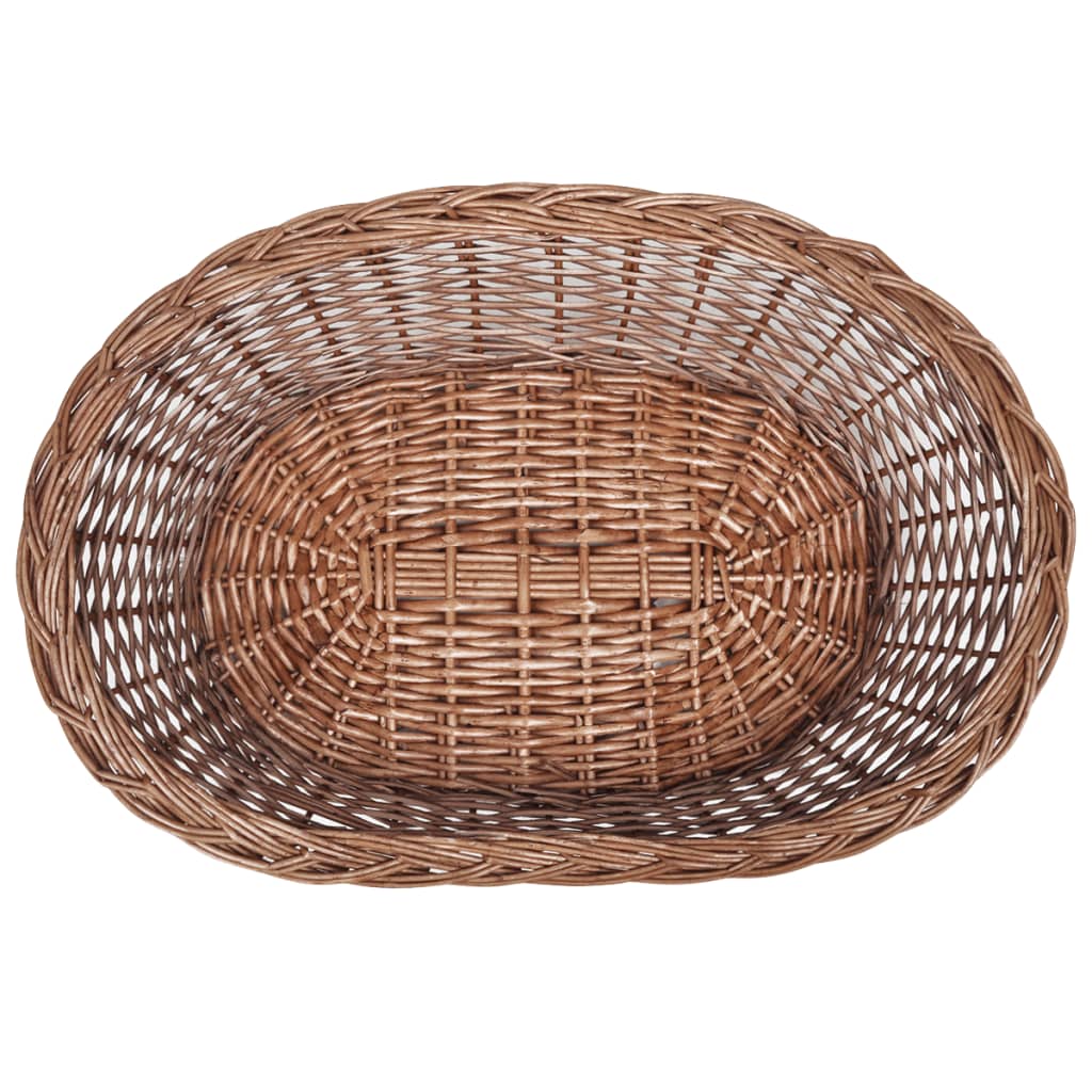 vidaXL Hundekorb aus Weide Natur 69 cm