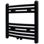 Handtuchheizkörper Warmwasser Gebogen Grau 480x480 mm