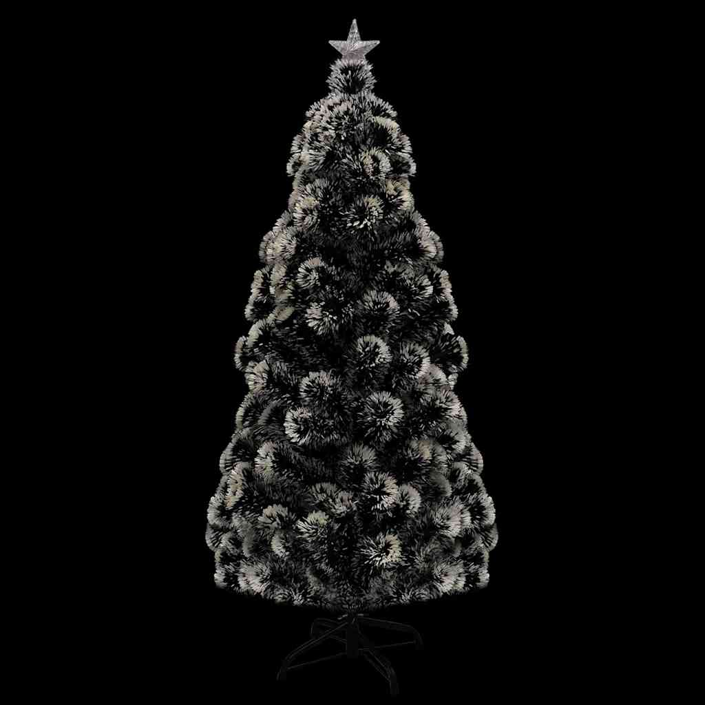 vidaXL Vorbeleuchteter Weihnachtsbaum mit Ständer und LED 150 cm Glasfaser