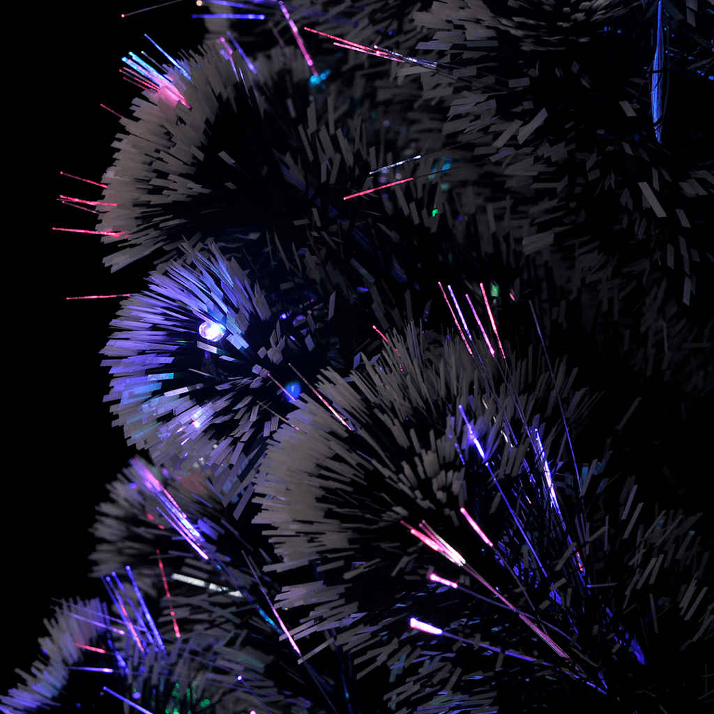 vidaXL Vorbeleuchteter Weihnachtsbaum mit Ständer und LED 150 cm Glasfaser