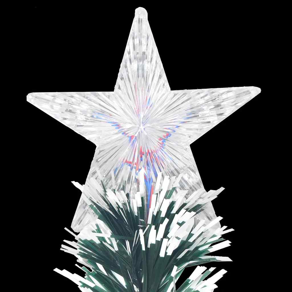 vidaXL Vorbeleuchteter Weihnachtsbaum mit Ständer und LED 150 cm Glasfaser