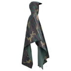 Wasserdichter Armee-Regenponcho für Camping/Wandern Tarnung